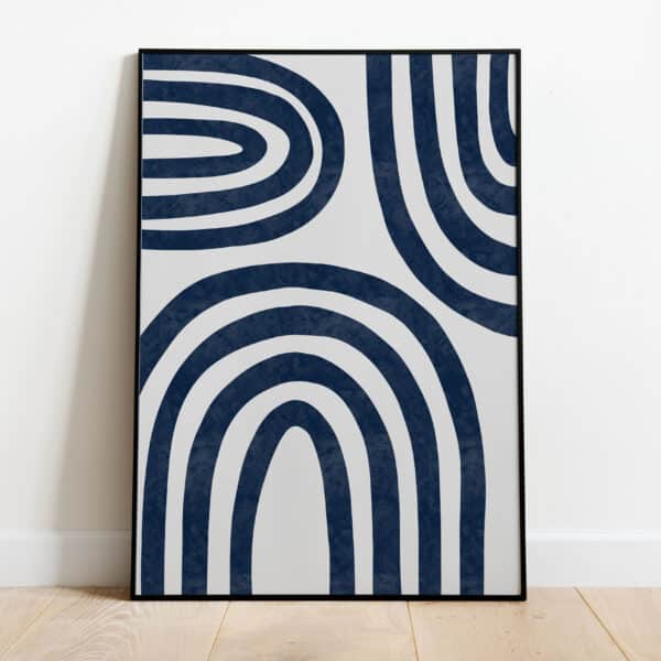 Poster - Abstract grow blue
