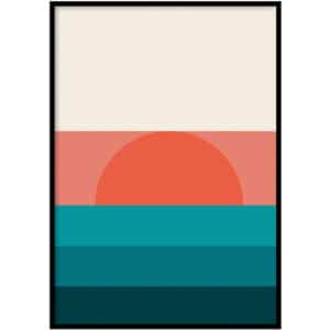 Poster - Abstract sunset