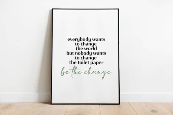 Poster - Be the change