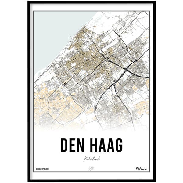 Poster - Den Haag beige