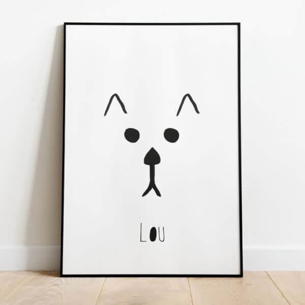 Poster - Gepersonaliseerde hond