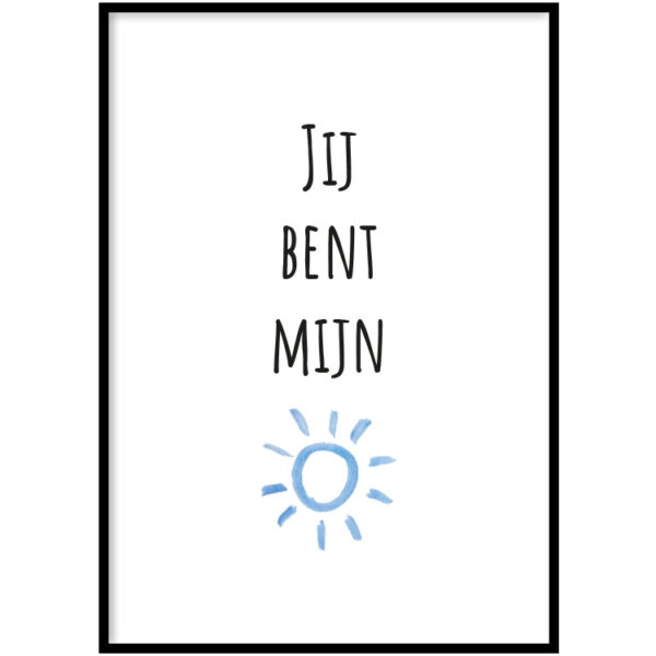 Poster - Mijn zon