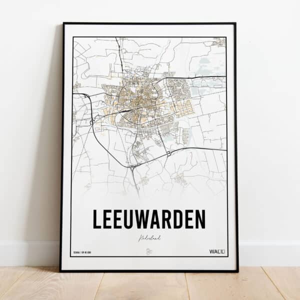 Poster - Leeuwarden beige