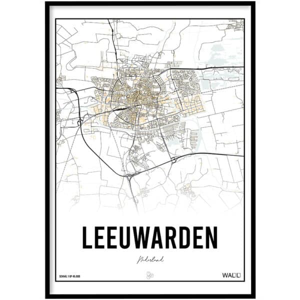 Poster - Leeuwarden beige