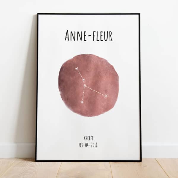Poster - Sterrenbeeld Rosé