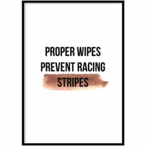 Poster - Proper wipes