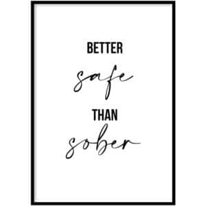 Poster - Safe Sober