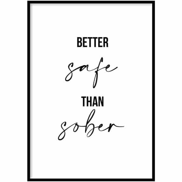 Poster - Safe Sober