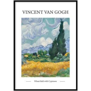 Van Gogh Wheat field with Cypresses