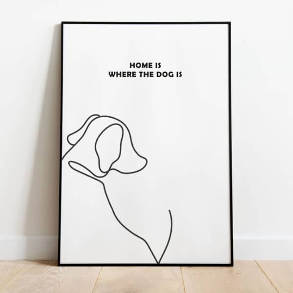 Poster - Home is where the dog is