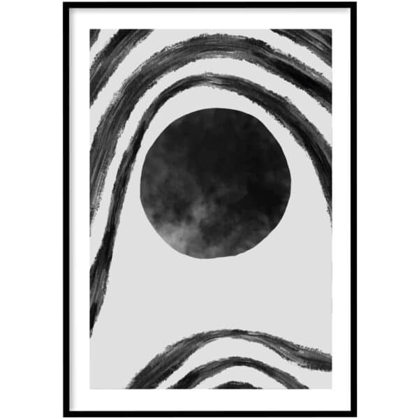 Poster - Abstract lines and circle