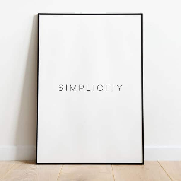 Poster - Simplicity