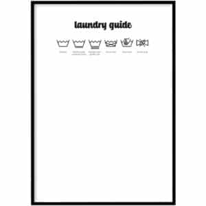 Poster - Laundry guide