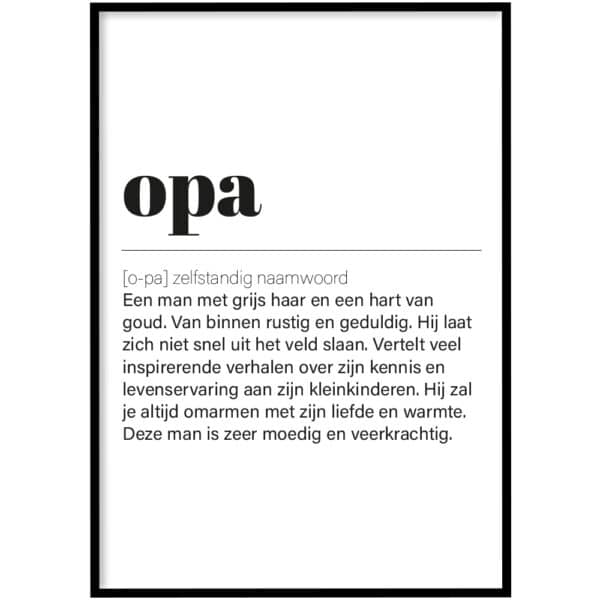 Poster - Opa
