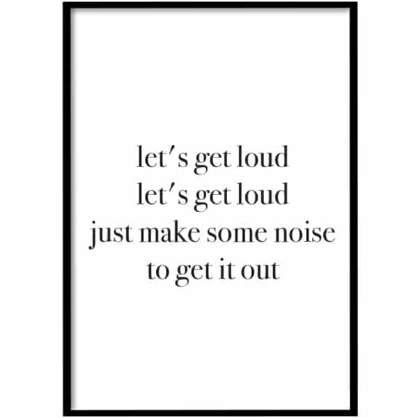 Poster - let's get loud
