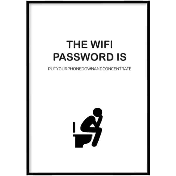 Poster - Wifi password