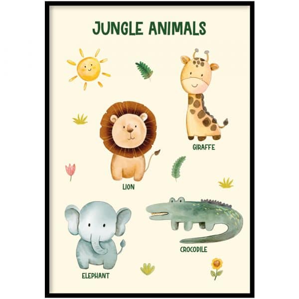 Poster - Jungle animals